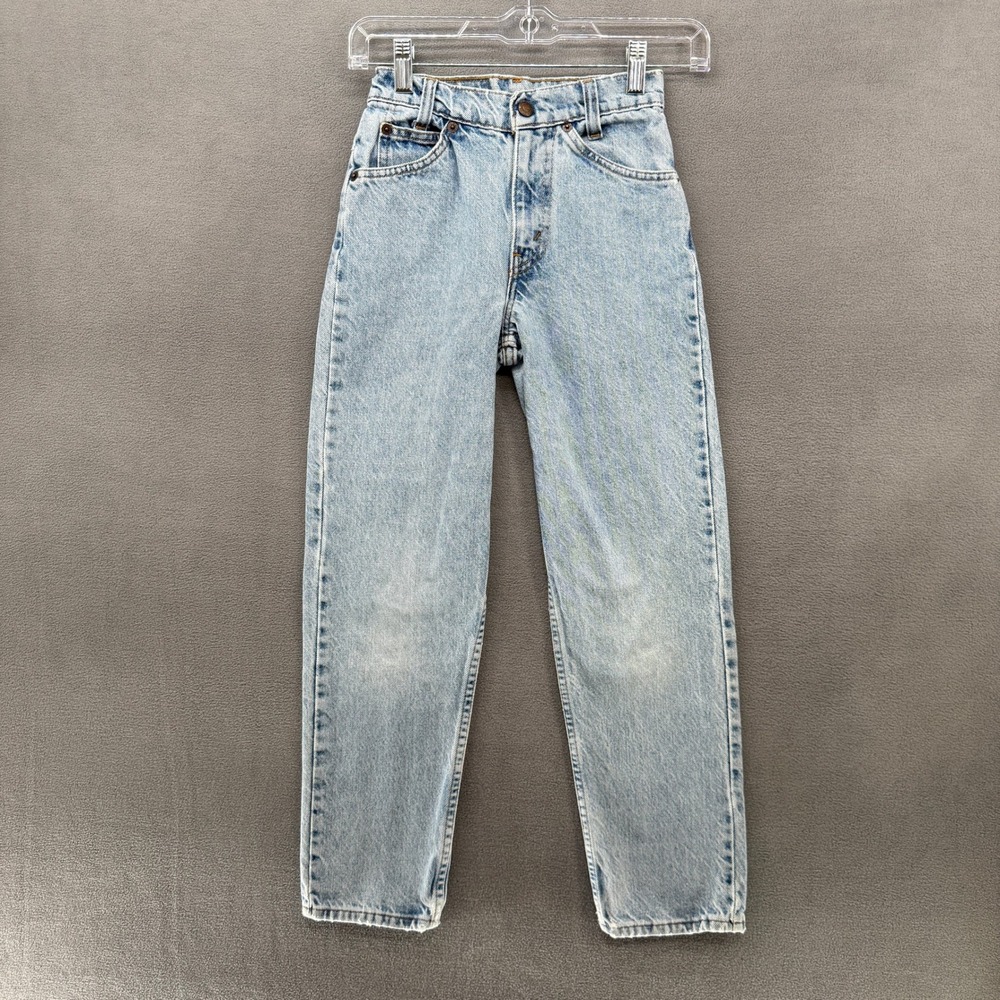 Vintage 1992 Levis 824 Jeans Slim Fit 22"x25.5" Orange Tab Made in USA 12